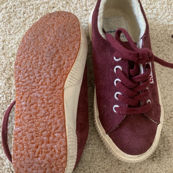 Fur lined Superga shoes - Picture 3 of 4